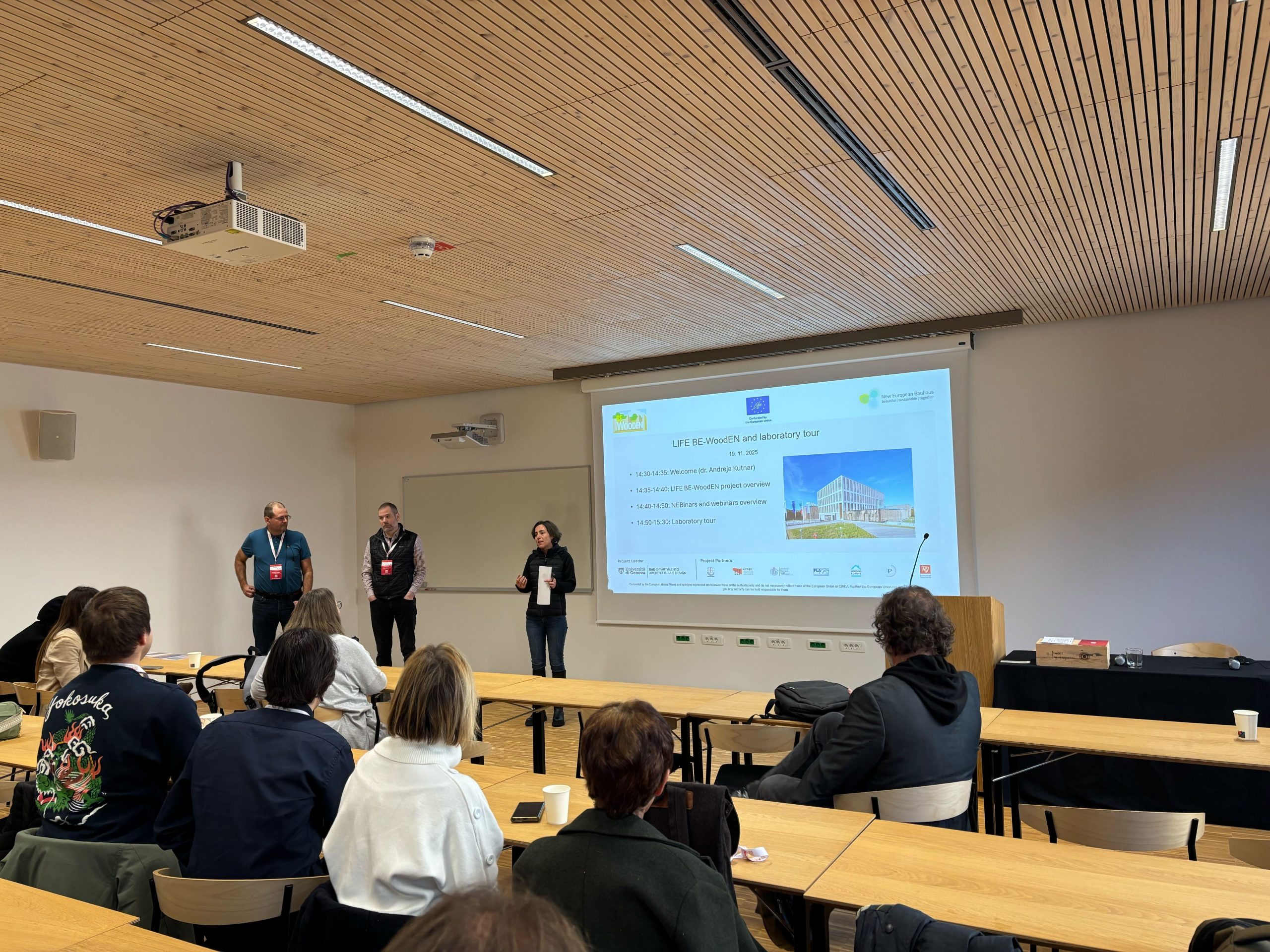 Dr. Andreja Kutnar presented LIFE-BE-WoodEN project at the E-RIHS.si conference