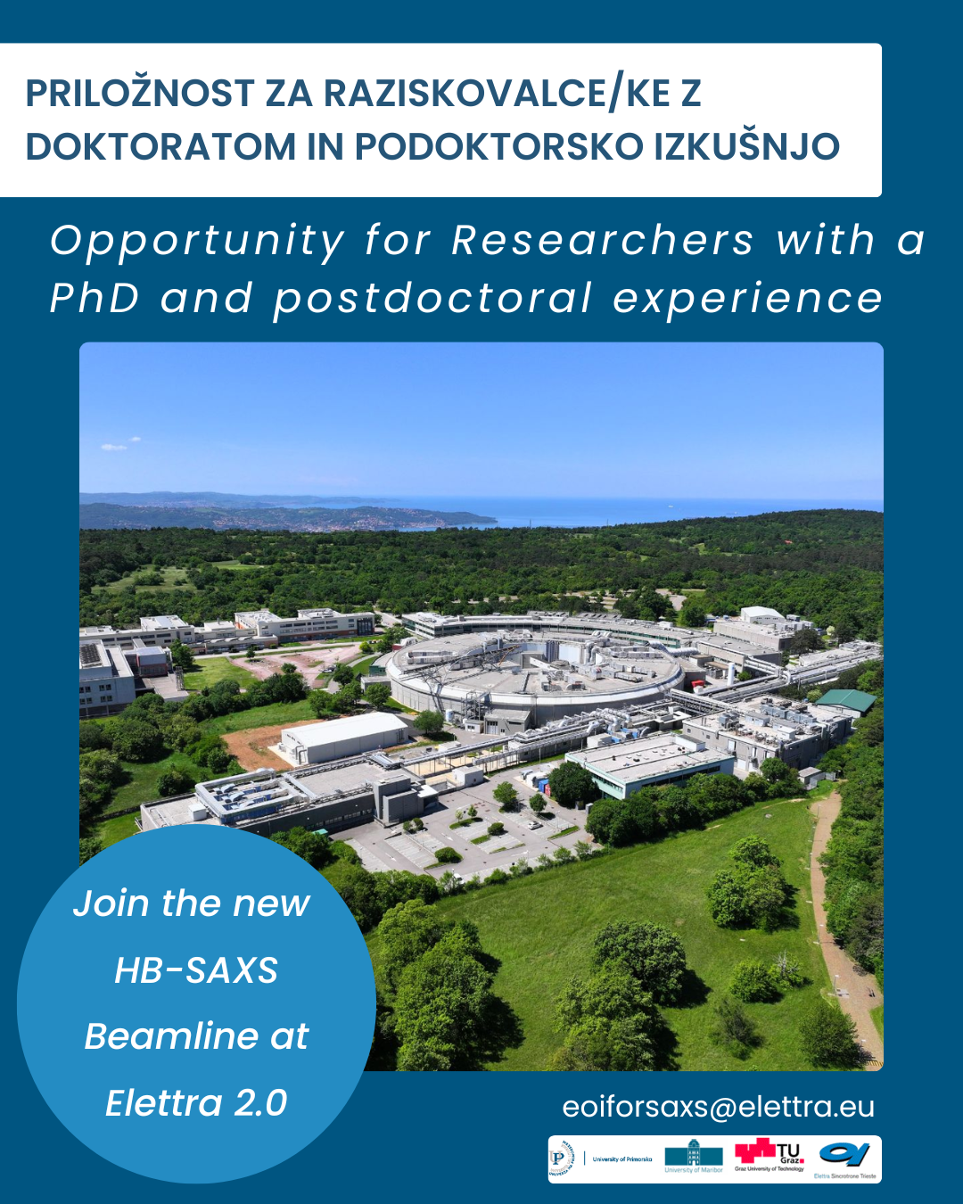 Open opportunity: Join the new HB-SAXS Beamline at Elettra 2.0